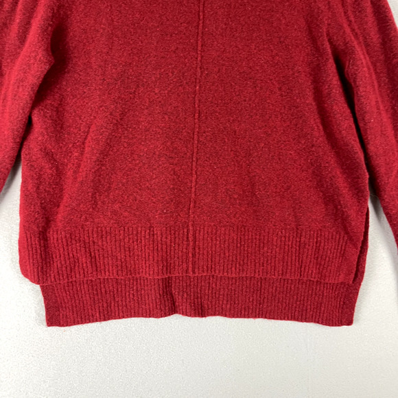 Athleta Merino Wool Blend Transit Pullover Turtleneck Sweater Womens Medium Red - Picture 4 of 13